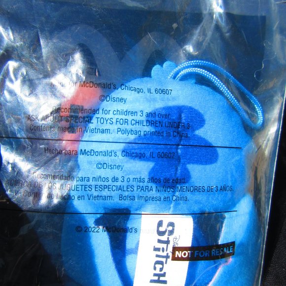 Sittin' Stitch Plush Collectible Happy Meal Toy - Picture 3 of 6